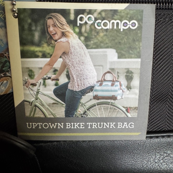 New w/ tags Po Campo Uptown Bike Trunk Bag Cycling Black - Picture 2 of 7